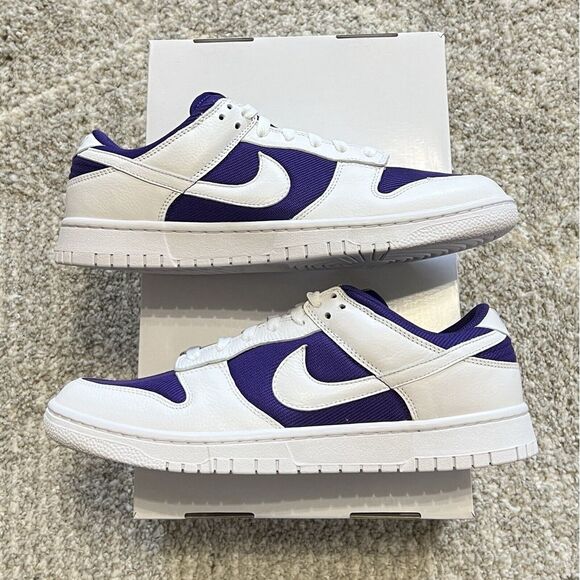 Nike Dunk Low ID White Purple New FN0569-900 Mens Size